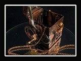 M005.  Hammered copper box titled Reflections of Time