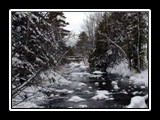 Winter river scene