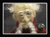 X053.  Hand-dyed, felted wool sculpture, titled Heiki.